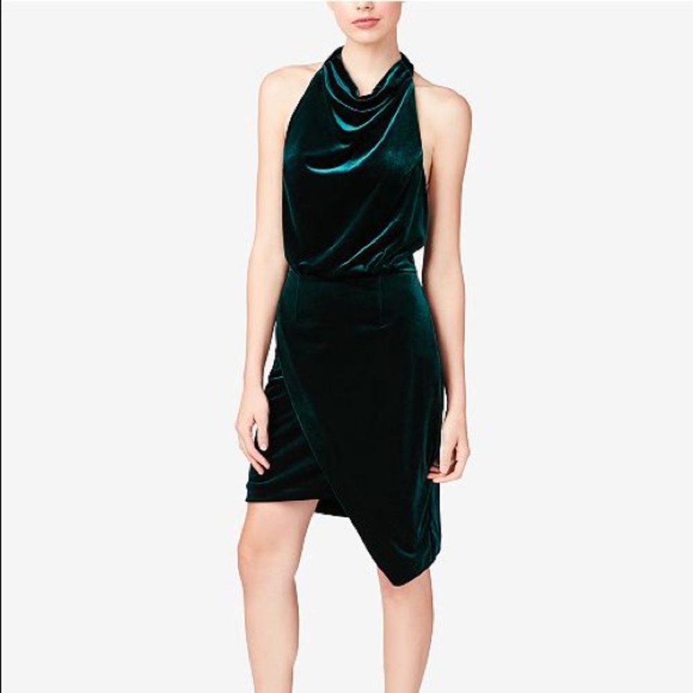Betsey Johnson Velvet Cowl neck dress
